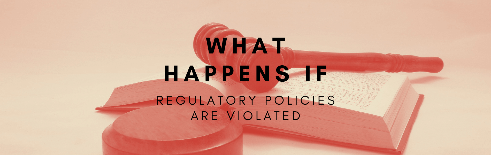 what happens if regulatory policies for a business are violated